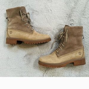 Timberland Women's Two-Tone Lace Up Boots